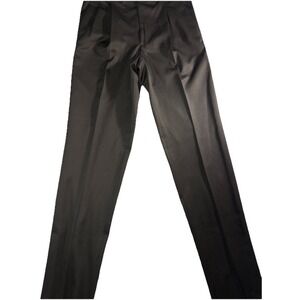 Pazoni Men's Black Pleated Dress Pants Size 33 Unfinished Hem NWT